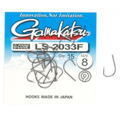 Гачок Gamakatsu LS-2033F N/L Black #8 15шт