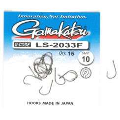 Гачок Gamakatsu LS-2033F N/L Black #10 15шт
