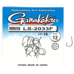 Гачок Gamakatsu LS-2033F N/L Black #12 16шт
