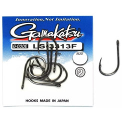 Гачок Gamakatsu LS-3313F N/L Black #1/0 7шт