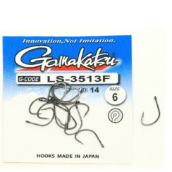 Гачок Gamakatsu LS-3513F N/L Black #6 14шт