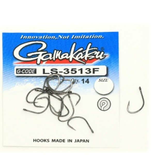 Гачок Gamakatsu LS-3513F N/L Black #4 15шт
