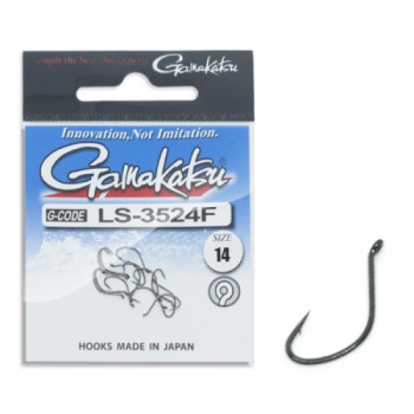 Крючок Gamakatsu LS-3524F N/L Black #14 13шт