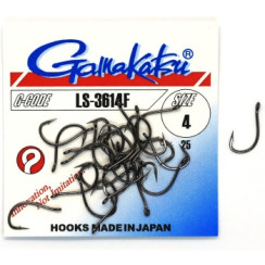 Гачок Gamakatsu LS-3614F Black #4 25шт