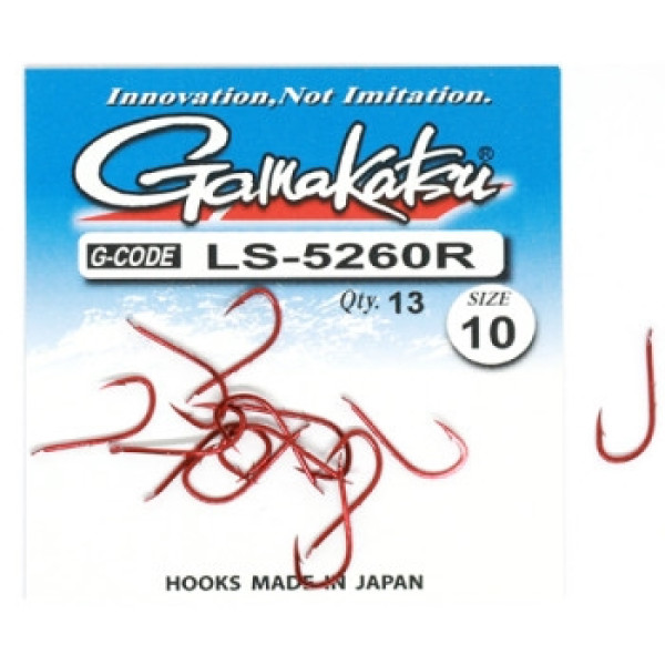 Гачок Gamakatsu LS-5260R N/L Red #10 13шт