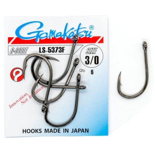 Гачок Gamakatsu LS-5373F Black #3/0 6шт