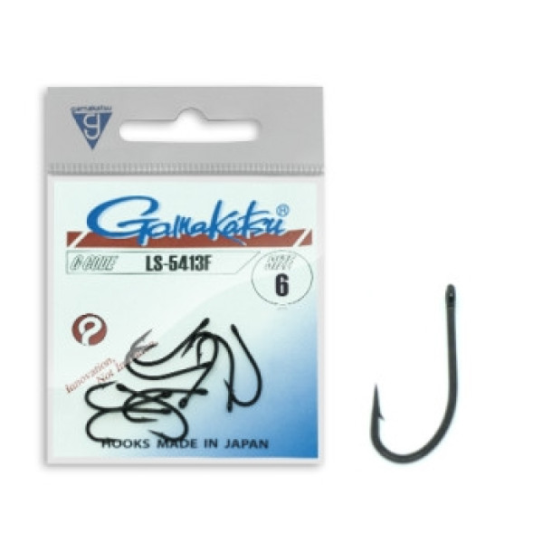 Гачок Gamakatsu LS-5413F Black #6 10шт