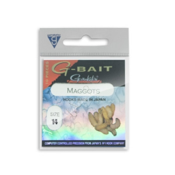Гачок Gamakatsu G-Bait Maggots Nickel #14 10шт