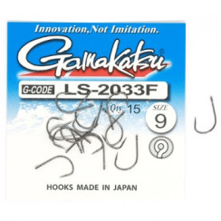 Гачок Gamakatsu LS-2033F N/L Black #9 15шт