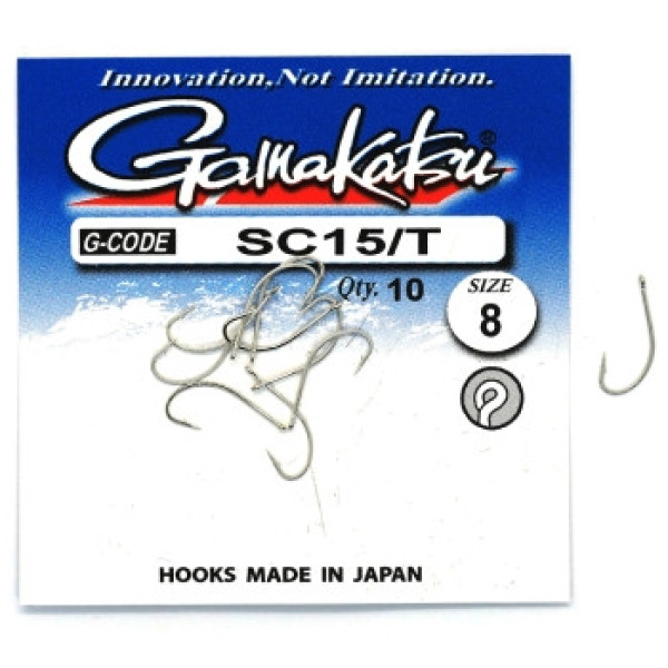 Гачок Gamakatsu SC15/TN/L Tinned #8 10шт