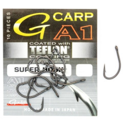 Крючок Gamakatsu A1 G-Carp Super Hook P.T.F.E. coating Grey #6 10шт