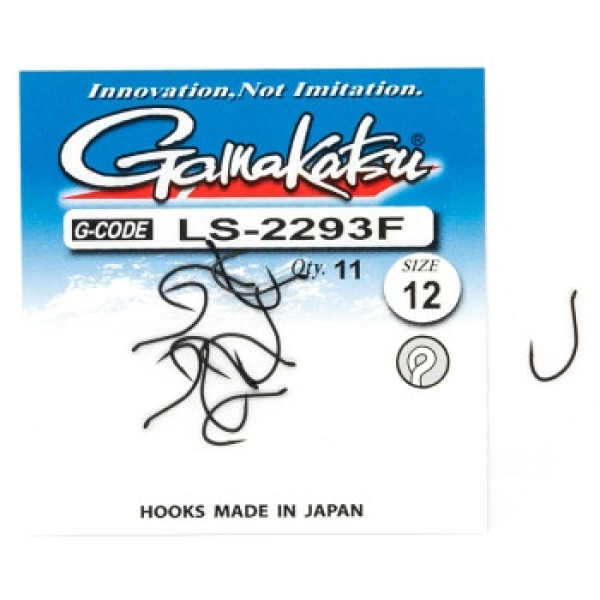 Gamakatsu LS-2293F N/L Black #12 Hook, 11 pcs.
