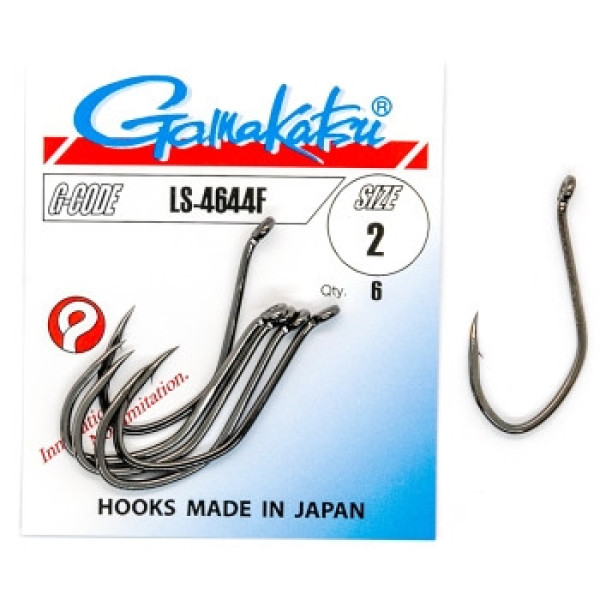 Крючок Gamakatsu LS-4644F Black #2 6шт 