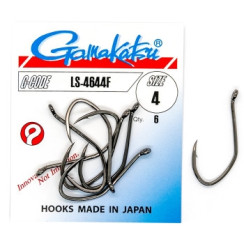 Гачок Gamakatsu LS-4644F Black #4 6шт