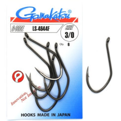 Гачок Gamakatsu LS-4644F Black #3/0 6шт