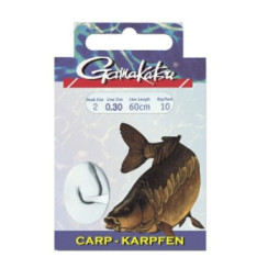 Гачок Gamakatsu BKS-3510F Carp 60cm Black #2 10шт 0.30mm