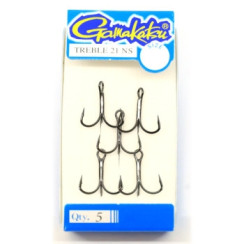 Гачок Gamakatsu потрійний Treble 21 NS EWG Black #10 5шт