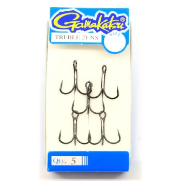 Гачок Gamakatsu потрійний Treble 21 NS EWG Black #10 5шт