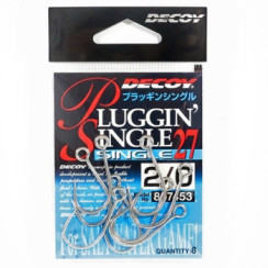 Decoy Single27 Pluggin Single 2/0 Hook, 8 pcs