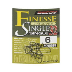 Decoy Single Hook 32 6, 10 pcs