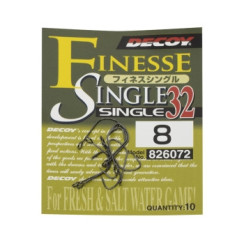 Decoy Single Hook 32 8, 10 pcs
