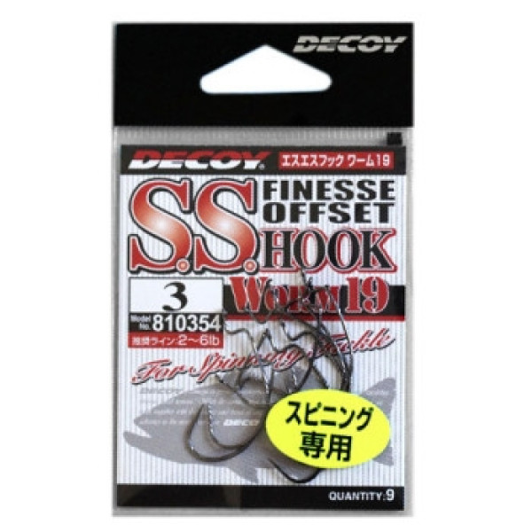 Крючок Decoy Worm 19 S.S. Hook 3, 9шт