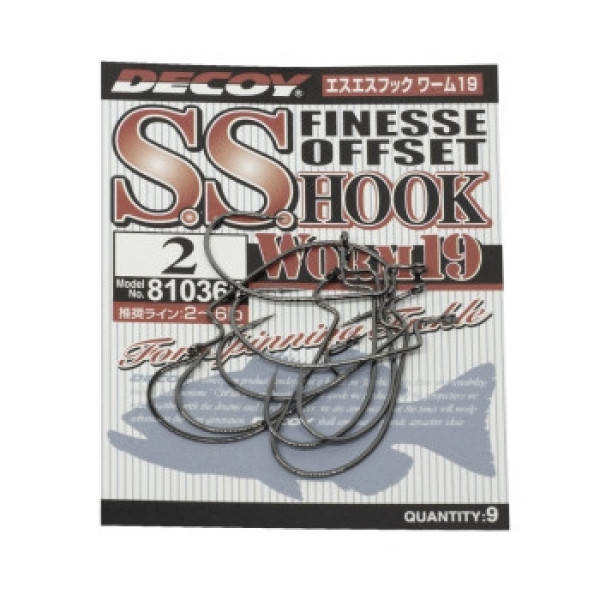 Крючок Decoy Worm 19 S.S. Hook 2, 9шт