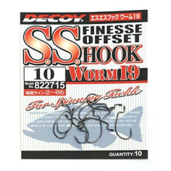 Крючок Decoy Worm 19 S.S. Hook 10, 10шт