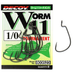 Крючок Decoy Worm 11 Tournament 1/0, 9шт