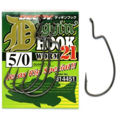 Decoy Worm 21 Digging Hook 5/0, 4 pcs