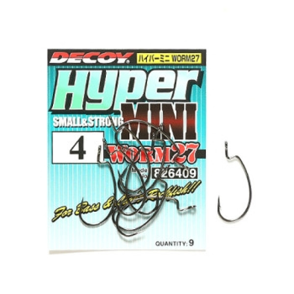 Decoy Worm27 Hyper Mini #4 Hook (9 pcs/pack)