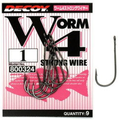 Крючок Decoy Worm 4 Strong Wire 1, 9шт