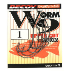 Крючок Decoy Worm 9 Upper Cut 1, 9шт