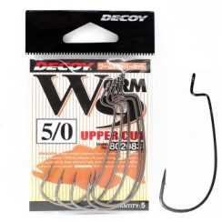 Крючок Decoy Worm 9 Upper Cut 5/0, 5шт
