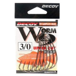 Крючок Decoy Worm 9 Upper Cut 3/0, 7шт