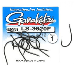 Гачок Gamakatsu LS-3020F N/L Black #1 12шт