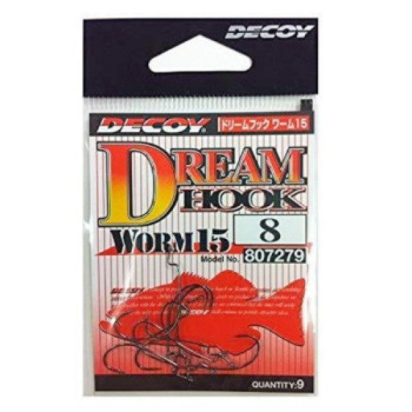 Decoy Worm 15 Dream Hook 8, 9 pcs