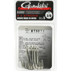 Гачок Gamakatsu потрійний Treble 22 4x Strong Nickel #2/0 5шт