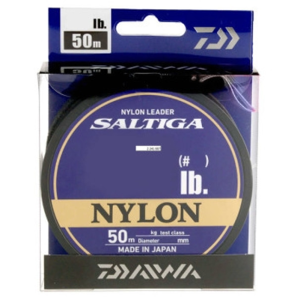 Monoshock leader Daiwa SALTIGA NYLON LEADER 0.98mm 130LB 50M
