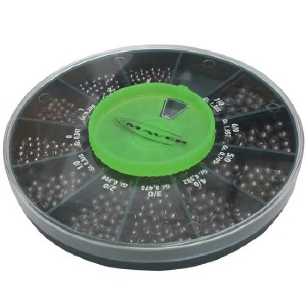 Maver Scatola Pallini Supercalibrati 250g Weight Set #12-22