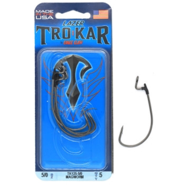 Офсетный крючек с фиксатором Eagle Claw TK125 5/0