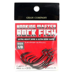 Varivas Nogales Hooking Master Offset Hook, Rock Fish, #1/0