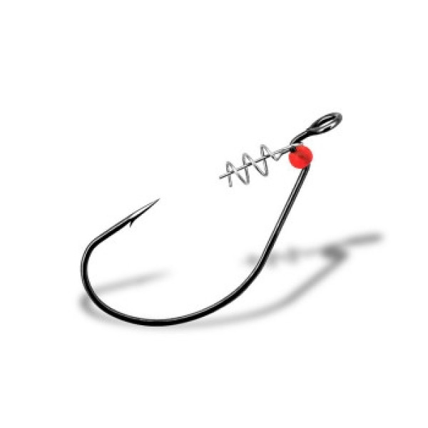 Offset hook with Gurza Corkscrew Gurza Worm 310 Lehs #4 BN 5pc