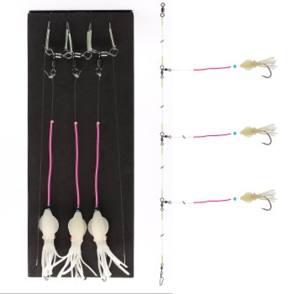 Daiwa Grand Wave Deadbait Rig 300cm 0.7/0.8mm #5/0 White