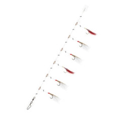 Daiwa Grand Wave Mackerel Rig 360° 135cm 0.4/0.6mm #2/0 White Red