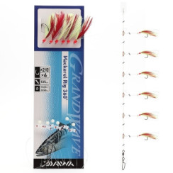 Daiwa Grand Wave Mackerel Rig 360° 135cm 0.4/0.6mm #2/0 Red Yellow