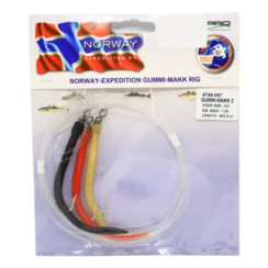 Оснащення морське Spro Norway Exp Gummi Makk Rig 2 5/0 1.0mm 603.5cm
