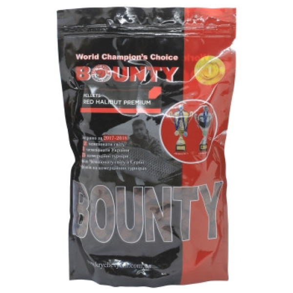 Пеллетс Bounty Red Halibut Premium 20mm 0.8kg