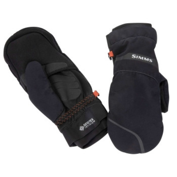 Simms Gore Infinium Foldover Mitt Black L