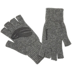 Simms Wool Half Finger Glove Steel S/M